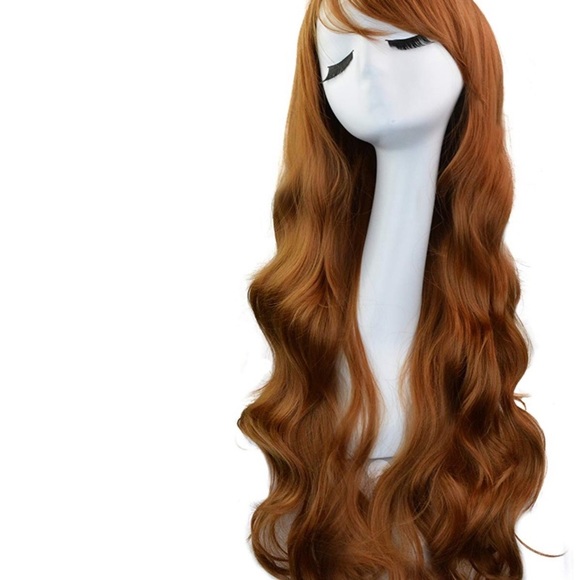 💫HARAJUKU 32” Brown COSPLAY FULL Cap BANG WiG